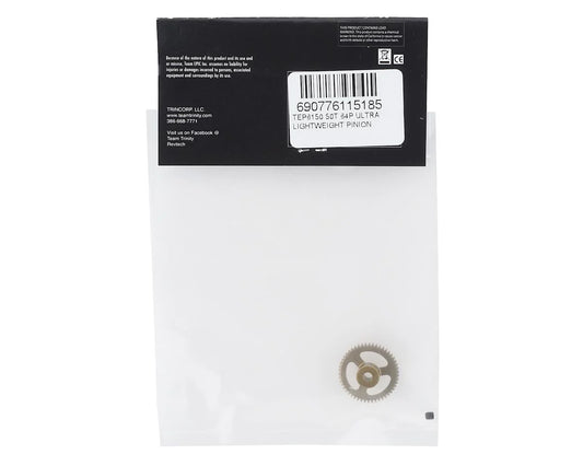 Trinity 64P Ultra Light Weight Aluminum Pinion Gear (3.17mm Bore) (50T) TEP6150