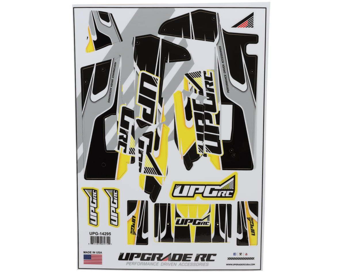 UpGrade RC "Velocity" Graphic Set for Losi® 22S™ Sprint Car (Yellow) UPG-14295