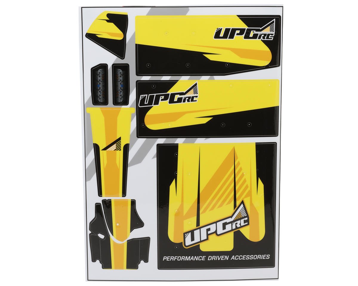 UpGrade RC "Vector" Graphic Set for Losi® 22S™ Sprint Car (Yellow) UPG-14299