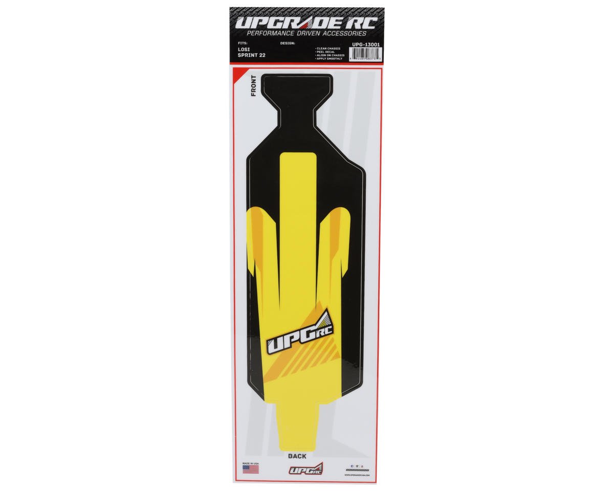 UpGrade RC "Vector" Graphic Set for Losi® 22S™ Sprint Car (Yellow) UPG-14299