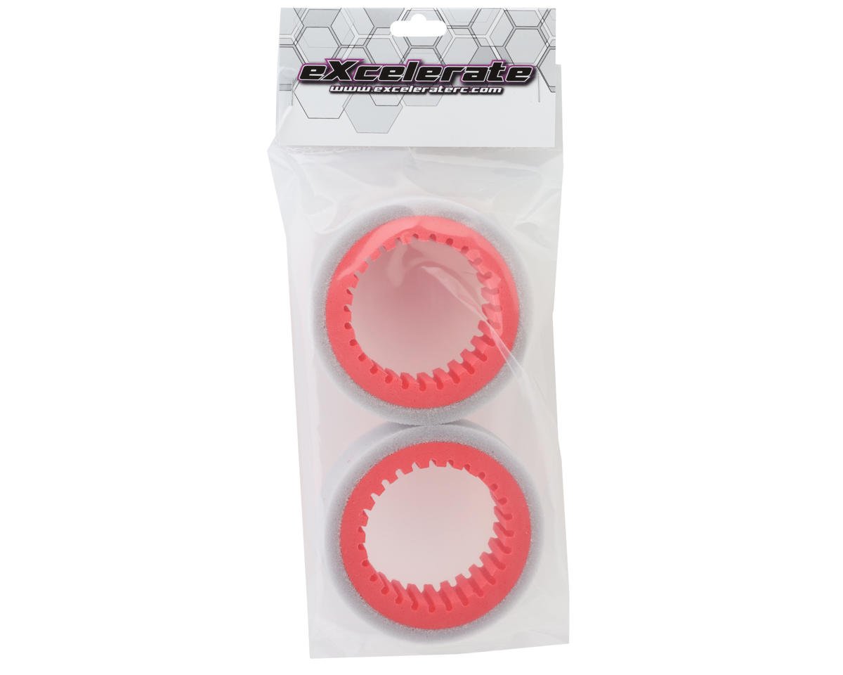 eXcelerate Pro Foam 2-Stage Drag Racing Inserts (2) (Red)  XCE-0015-HR-RD