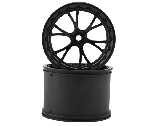 eXcelerate Super V Pro Lite Rear Wheels (Black) (Wide) (2) XCE-0032-SV