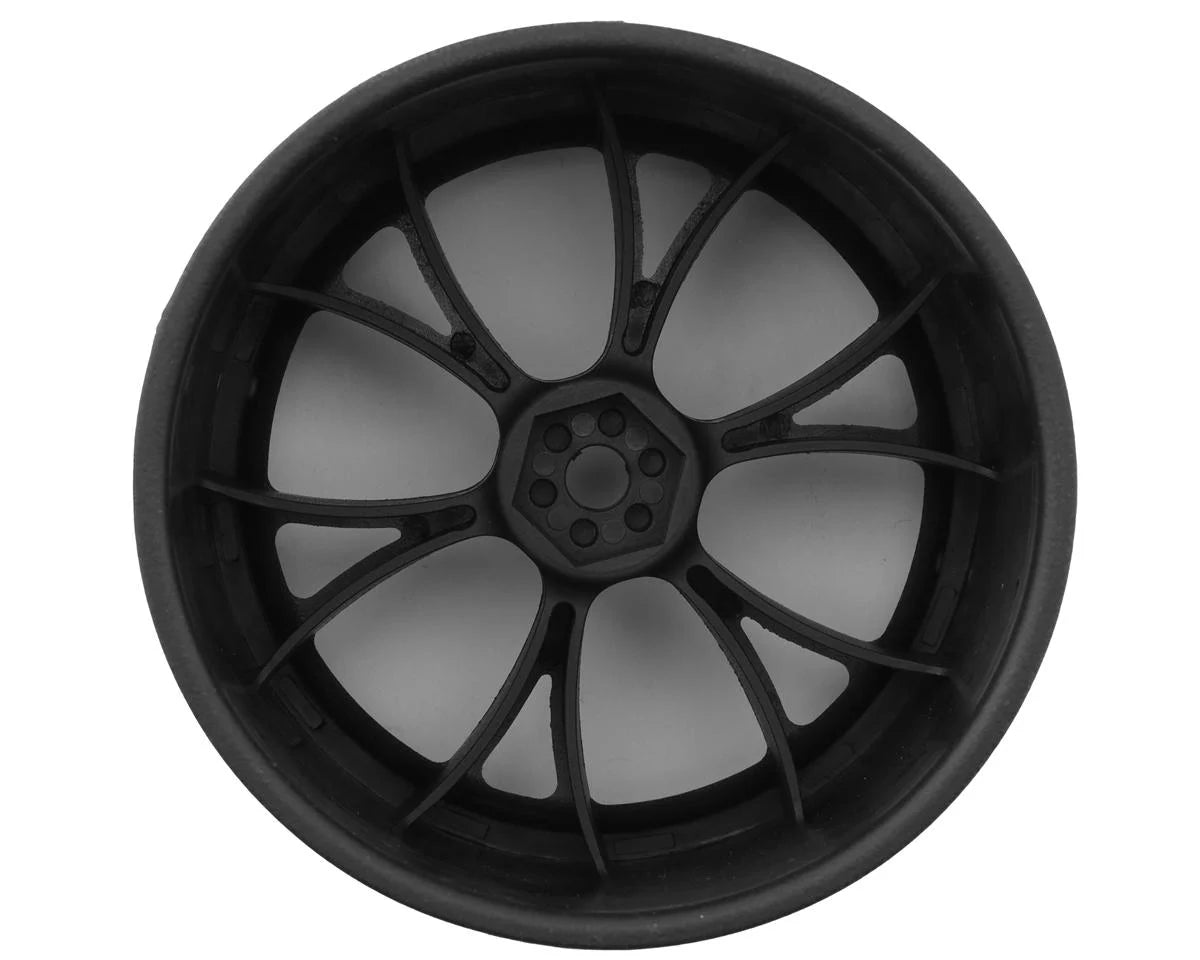 eXcelerate Super V Pro Lite Rear Wheels (Black) (Wide) (2) XCE-0032-SV