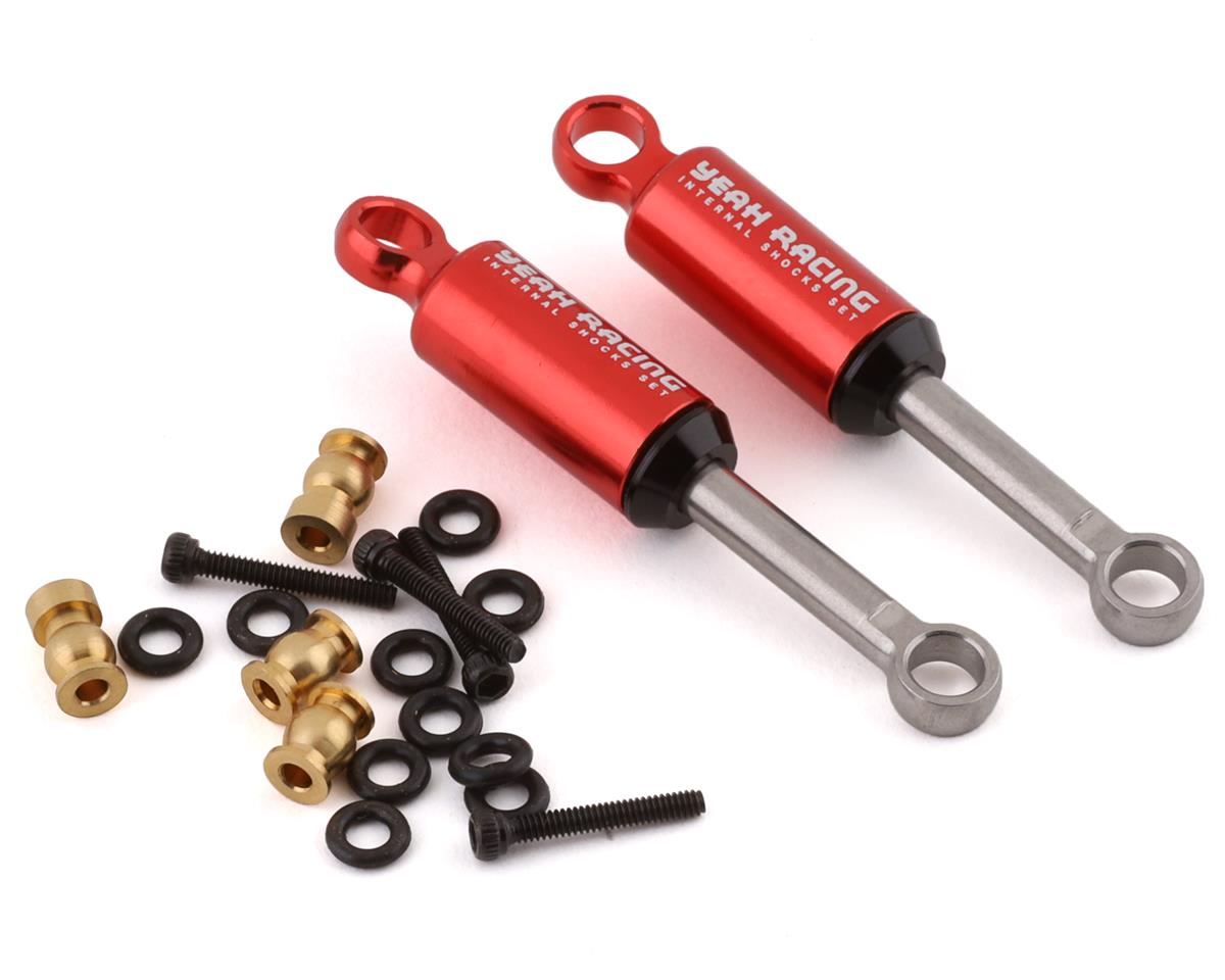 Yeah Racing SCX24 Internal Spring Shocks (2) (Red) AXSC-063RD