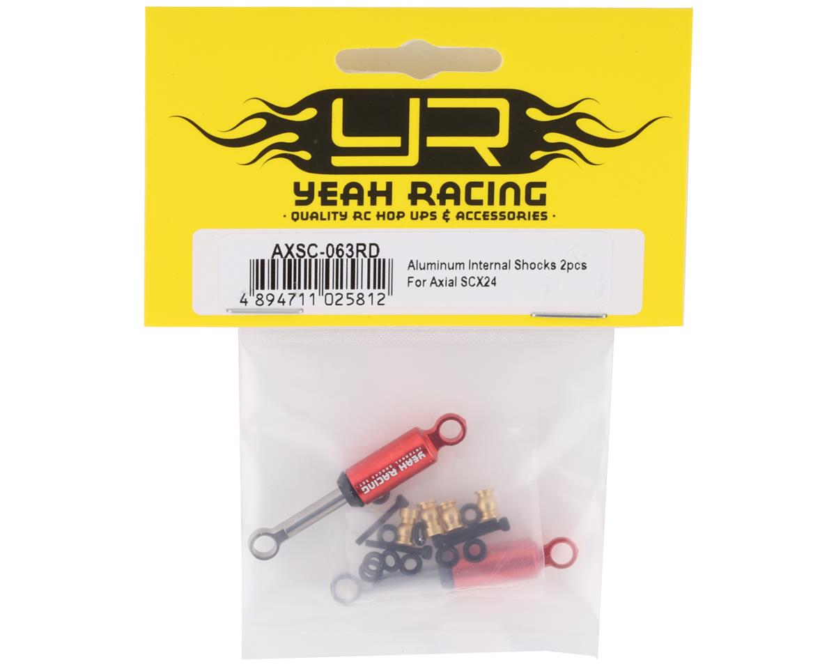 Yeah Racing SCX24 Internal Spring Shocks (2) (Red) AXSC-063RD