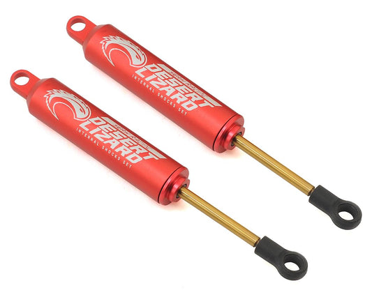 Yeah Racing 100mm Desert Lizard Two Stage Internal Spring Shock (2) (Red) DDL-100RD