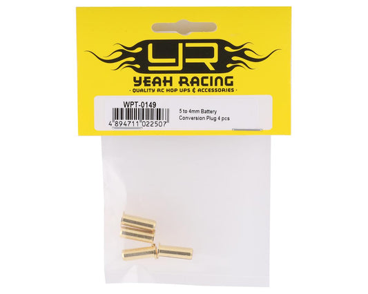 Yeah Racing 5mm to 4mm Adapter Plugs (4) WPT-0149
