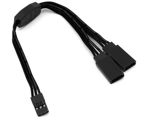 Yeah Racing 60-Core Y-Harness High Current Servo Extension Lead (Black) (JR/Futaba Plug) (150mm) WPT-0154BK