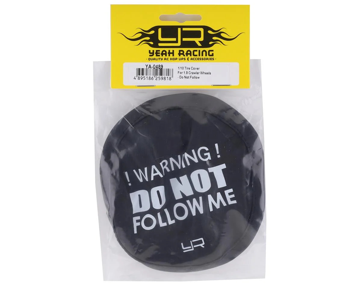 Yeah Racing 1.9" Do Not Follow Me Tire Cover YA-0489