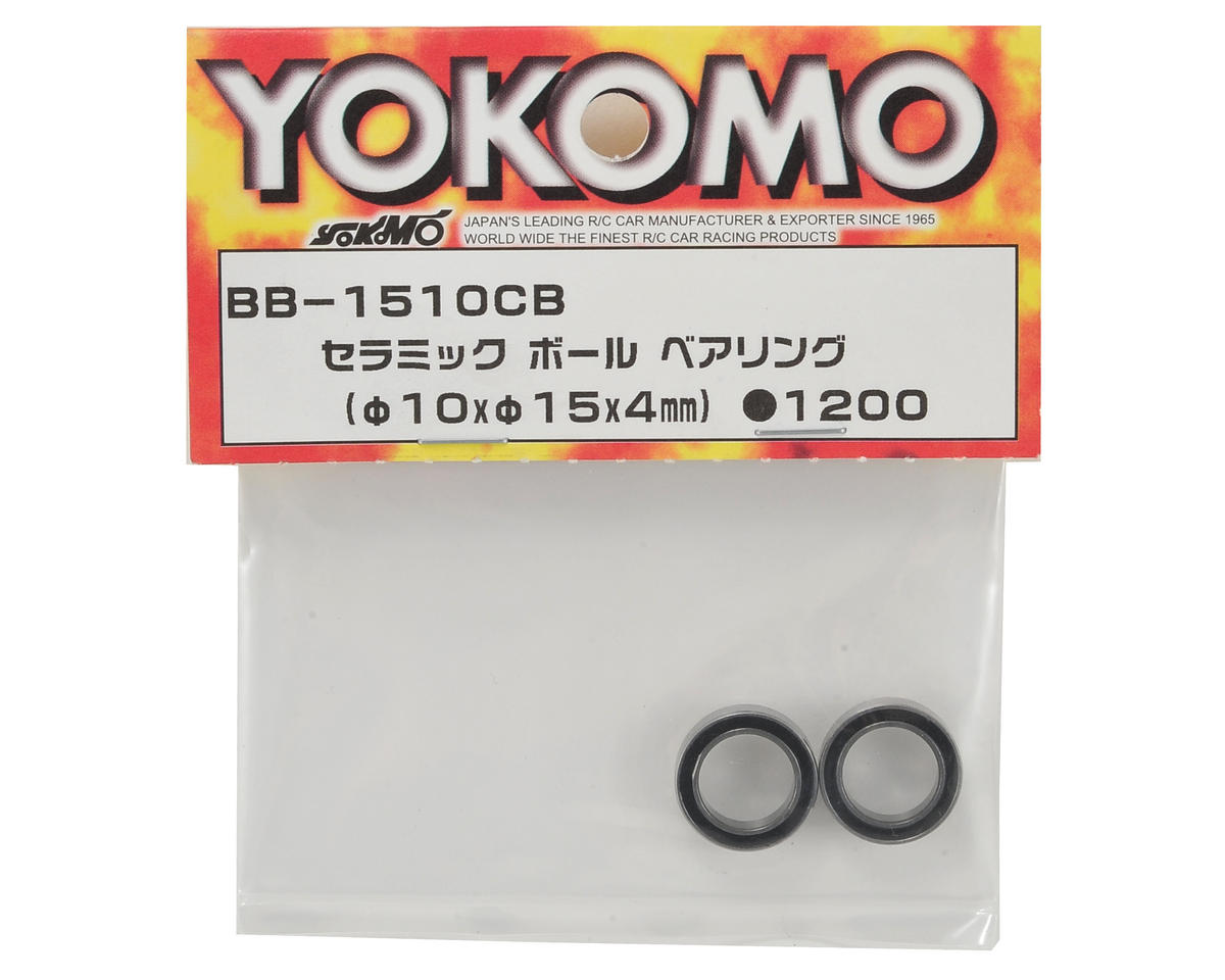 Yokomo 10x15x4mm Ceramic Ball Bearing (2) BB-1510CBA