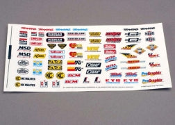 TRAXXAS Decal sheet, racing sponsors 2514