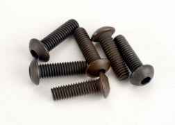 TRAXXAS Screws, 3x10mm button-head machine (hex drive) (6) 2577