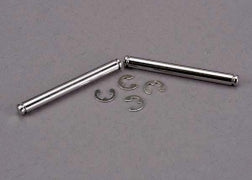 TRAXXAS Suspension pins, 31.5mm, chrome (2) w/ E-clips (4) 2637