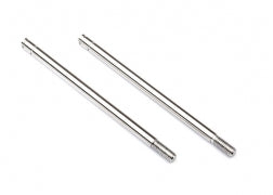 TRAXXAS Shock shafts, steel, chrome finish (xx-long) (2) 2656