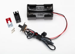 TRAXXAS Battery holder, 4-cell / on-off switch 3170x