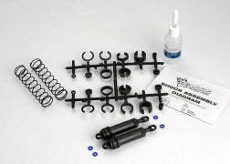 TRAXXAS Ultra Shocks (black) (xx-long) (complete w/ spring pre-load spacers & springs) (rear) (2) 3762