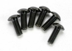 TRAXXAS Screws, 4x12mm button-head machine (hex drive) (6) 3937