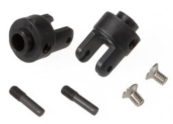 TRAXXAS Differential output yokes, black (2)/ 3x5mm countersunk screws (2)/ screw pin (2) 4628R
