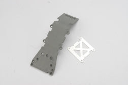 TRAXXAS T-MAXX Skidplate, front plastic (grey)/ stainless steel plate 4937A