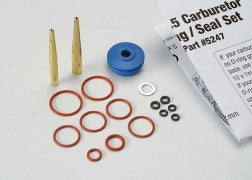 O-ring and seal set, carburetor/ O-rings: 2x1mm (3), 10x1mm (4), 2.5x1.15mm (2), 6.2x1.2mm (1)/ 5x.9mm O-ring installation tool/ 5.3x7.8x.6mm crush washer (2)/ carburetor dust boot (1) (TRX® 2.5, 2.5R, 3.3) 5247
