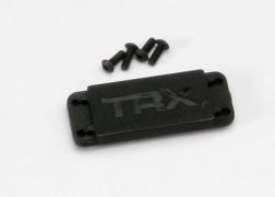 TRAXXAS REVO, Cover plate, steering servo/ 3x8mm BCS (4) 5326X