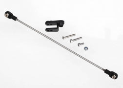 Rudder pushrod, assembled/ servo horn/ 3x18mm BCS (stainless) (1)/ 3x15mm CS (stainless) (1)/ 3x6mm CS (stainless) (1)/ NL 3.0 (1) 5741