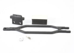 TRAXXAS Hold down, battery/ hold down retainer/ battery post/ foam spacer/ angled body clip 5827
