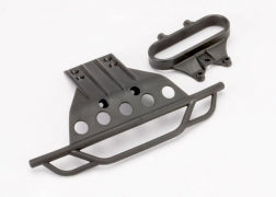 TRAXXAS Bumper, front/ bumper mount, front (black) 5835