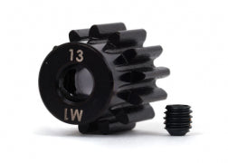 Gear, 13-T pinion (machined, hardened steel) (1.0 metric pitch) (fits 5mm shaft)/ set screw 6483X