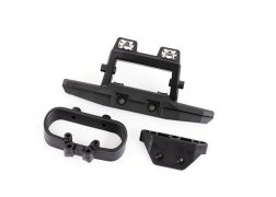 TRAXXAS Bumper, rear / bumper mount (fits 4WD Rustler®) (for LED light kit installation) 6737X
