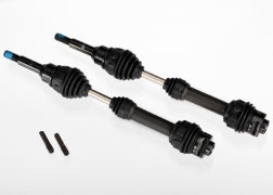 TRAXXAS Driveshafts, front, steel-spline constant-velocity (complete assembly) (2) 6851R