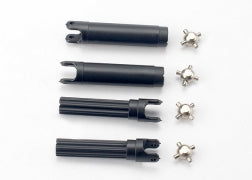 Half shafts, left or right (internal splined half shaft (2)/external splined half shaft) (2))/ metal u-joints (4) 7150