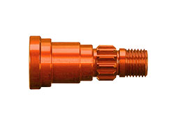 TRAXXAS Stub axle, aluminum, (orange-anodized) (1) (for use only with #7750X or #7896 driveshaft) 7768T