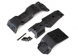 TRAXXAS Skid plate set, front/ skid plate, rear/ 3x10 BCS (6)/ 3x30 BCS (1) (fits #8629 & 8630 bulkheads) 8637