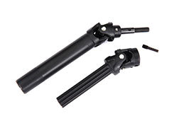 TRAXXAS Driveshaft assembly, front or rear, Maxx® Duty (1) (left or right) (fully assembled, ready to install)/ screw pin (1) (for use with #8995 WideMaxx™ suspension kit) 8996