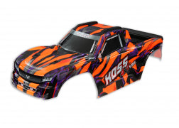 TRAXXAS Body, Hoss® 4X4 VXL, orange (painted, decals applied) (assembled with front & rear body mounts and rear body support for clipless mounting) 9011A