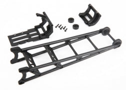 TRAXXAS Wheelie bar, black (assembled)/ wheelie bar mount 9460