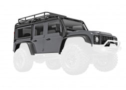 TRAXXAS Body, 1/18 Land Rover® Defender®, complete, silver  9712 -SLVR