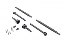 Axle shafts, front (2), rear (2)/ stub axles, front (2) (hardened steel)/ 1.5x7.8mm pins (2)/ 1.5x6mm pins (4)/ cross pins (2) 9756