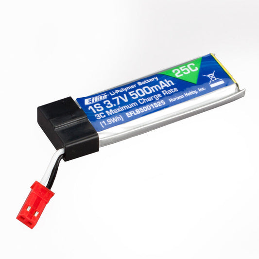 E-flite - EFLB5001S25 3.7V 500mAh 1S 25C LiPo Battery: JST   Blade helicopter, 120,  SR and 120 S