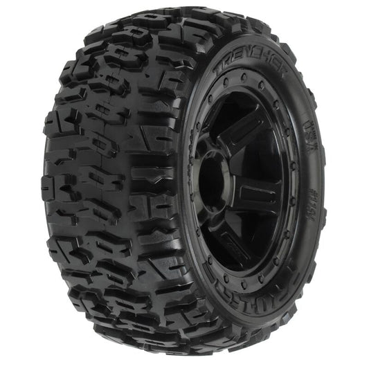 Pro-Line Racing Pro-Line Pre-Mounted Trencher Desperado Wheels (2) (1/16 E-Revo) PRO119411