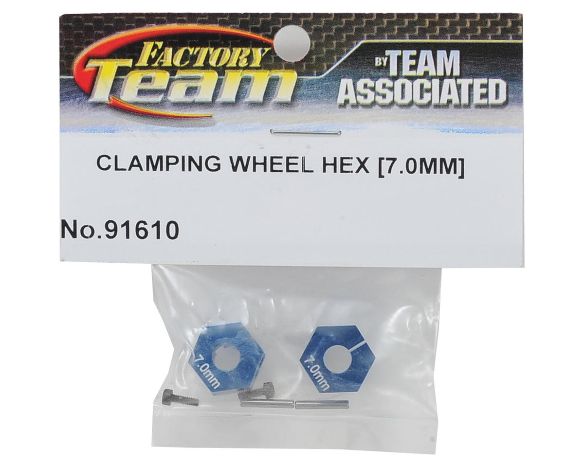 Team Associated 7.0mm Factory Team Aluminum Clamping Wheel Hex (2) 91610