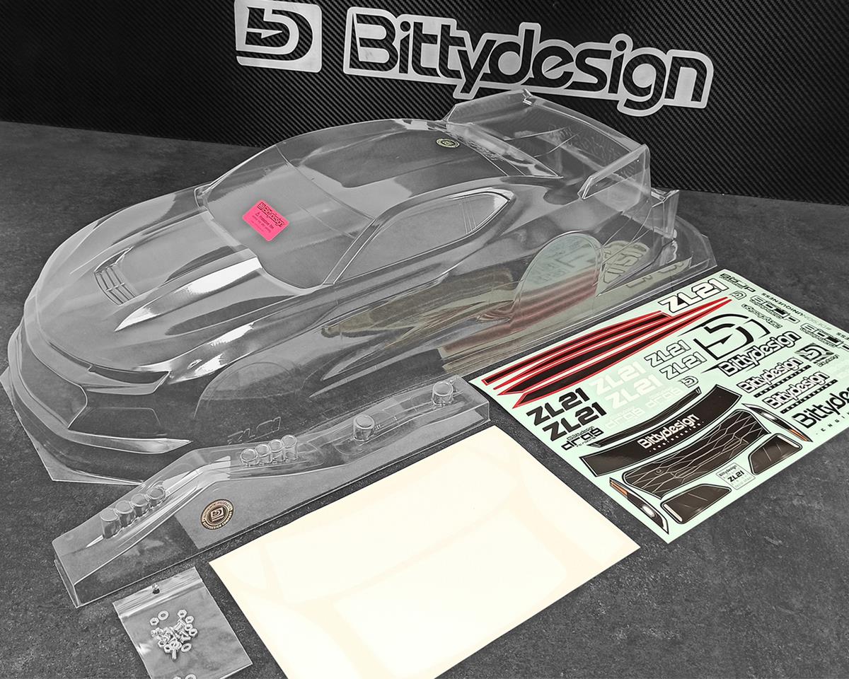 Bittydesign ZL21 1/10 Pro No Prep Street Eliminator Drag Racing Body (Clear) BDDG-ZL21