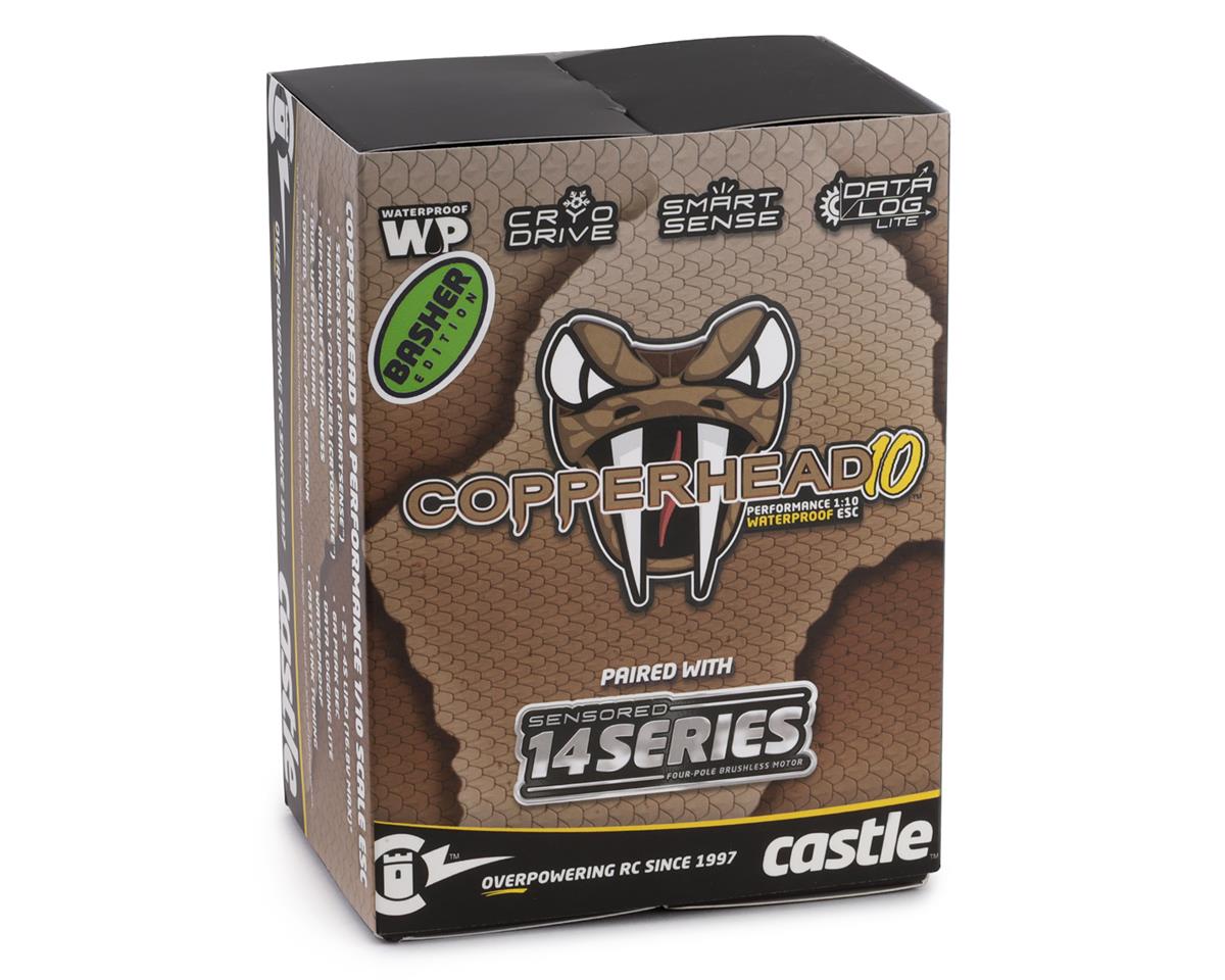 Castle Creations Copperhead 10 Waterproof 1/10 Sensored Combo w/1406 (5700Kv) (Basher Edition) 010-0166-02 2WD