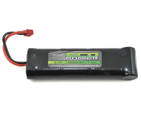 ECP-5022 EcoPower 7-Cell NiMH Stick Pack Battery w/T-Style Connector (8.4V/5000mAh)