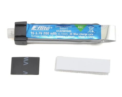 E-flite 1S LiPo Battery 45C (3.7V/200mAh) EFLB2001S45