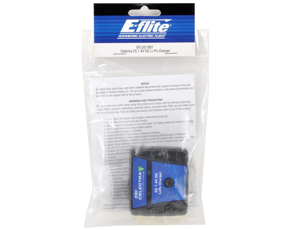 E-flite Celectra 2S 7.4V DC LiPo Charger EFLUC1007