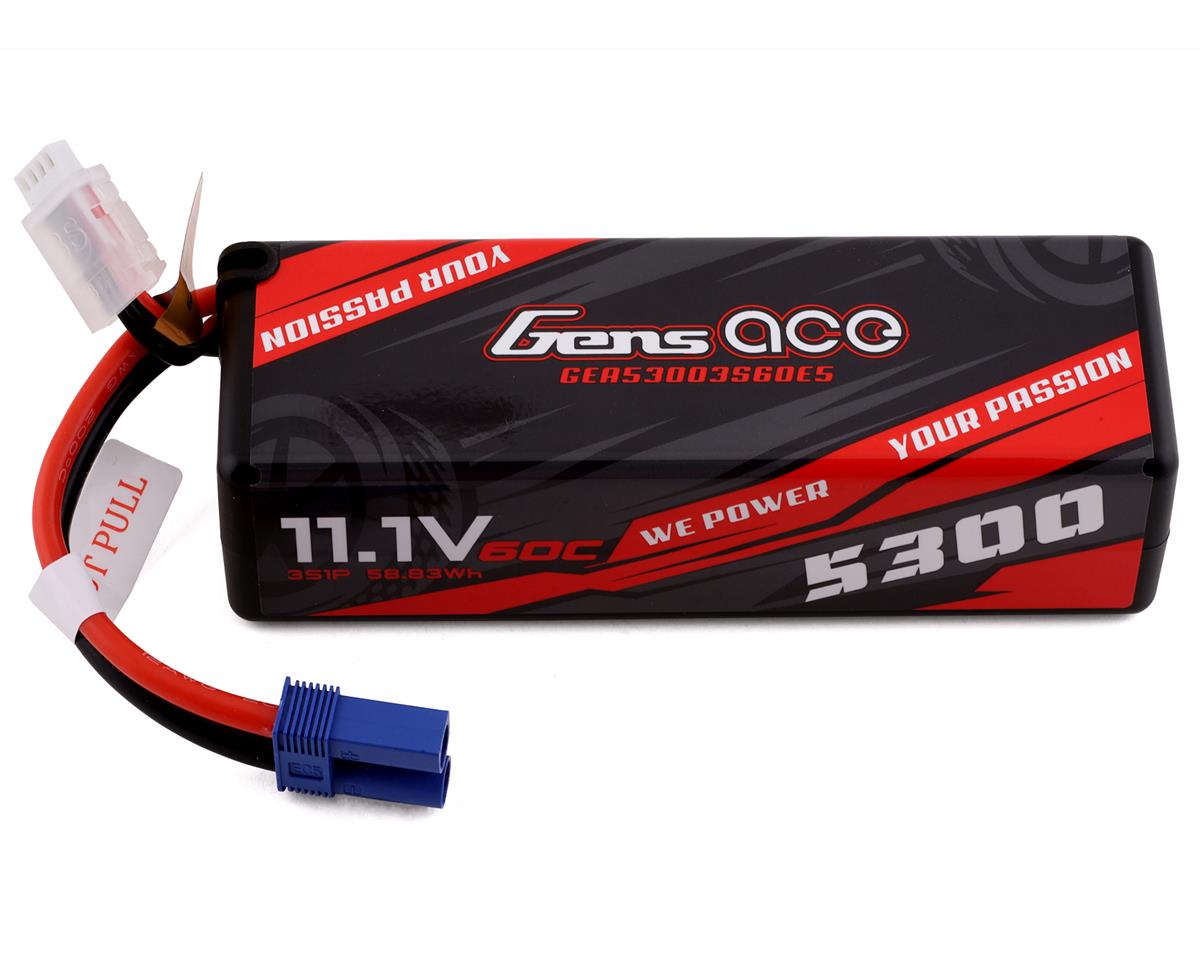 Gens Ace 3s LiPo Battery 60C (11.1V/5300mAh) w/EC5 Connector GEA53003S60E5