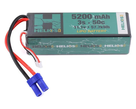 Helios RC 3S 50C Hard Case LiPo Battery w/EC5 Connector (11.1V/5200mAh)  HEL-3S5200-50-E5-HC