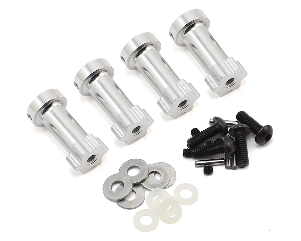 Hot Racing Traxxas Slash 4x4 Aluminum 12mm Hex Wheel Extensions (Silver) (28mm) slf10x08